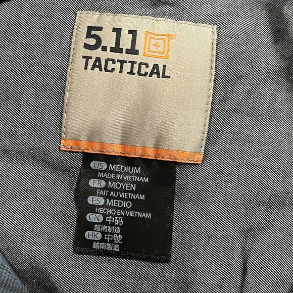 5.11 Tactical Button Down Shirt‎ Mens M Snap Plaid Shirt Long Sleeve Workwear - Picture 4 of 8